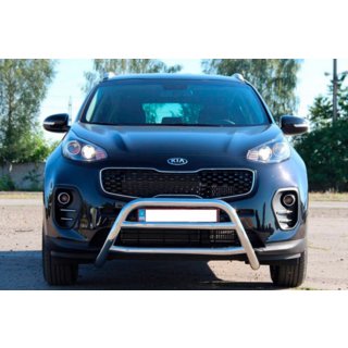 Kenguru aizsargstienis WT023 (nerūsējošais tērauds) Kia Sportage 2015–2021 foto 4