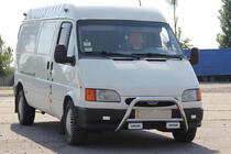 Ford Transit 1991–2000 Priekšējais bullbārs WT006 (nerūsējošais tērauds) foto 1