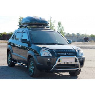 Kengurustienis WT025 (nerūsējošais tērauds) Hyundai Tucson JM 2004– foto 4