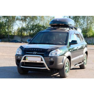 Kengurustienis WT025 (nerūsējošais tērauds) Hyundai Tucson JM 2004– foto 2