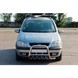 Priekšējais aizsargstienis (bullbar) QT006 (nerūsējošais tērauds)