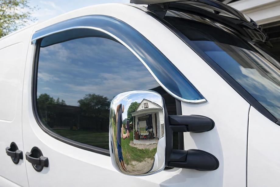 Fiat Doblo I 2005–2010 Hromēti spoguļu uzlikas (2 gab., plastmasa) Image