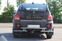 SsangYong Action 2005–2018 Aizmugures aizsargstienis AK005-2 (nerūsējošais tērauds) foto 2