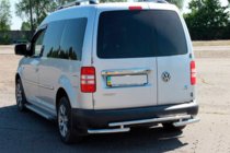Volkswagen Caddy 2004–2010 Aizmugurējā aizsargloka AK003-2 (2 gab., nerūsējošais tērauds) foto 4