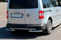 Volkswagen Caddy 2004–2010 Aizmugurējā aizsargloka AK003-2 (2 gab., nerūsējošais tērauds) foto 1