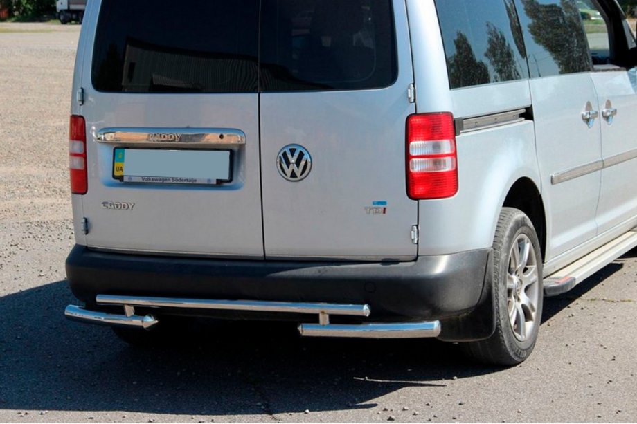 Volkswagen Caddy 2010–2015 Aizmugurējā aizsargloka AK003-2 (2 gab., nerūsējošais tērauds) Image