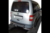 Volkswagen Caddy 2010–2015 Aizmugurējā aizsargstīpa AK003-3 (2 gab., nerūsējošais tērauds) foto 3