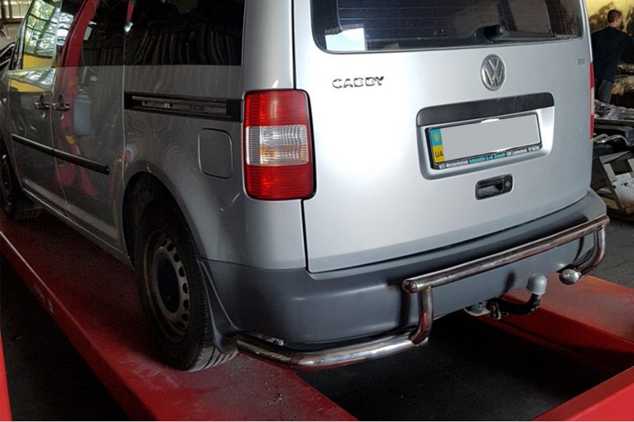 Volkswagen Caddy 2010–2015 Aizmugurējā aizsargstīpa AK003-3 (2 gab., nerūsējošais tērauds) Image
