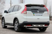 Honda CRV 2012–2016 Aizmugurējais aizsargstienis AK002, dubultais (nerūsējošais tērauds) foto 3