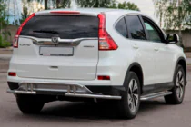 Honda CRV 2012–2016 Aizmugurējais aizsarglokis AK003-21 (nerūsējošais tērauds) foto 3