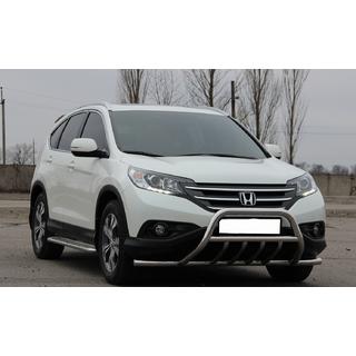 Priekšējais aizsargstienis WT003-ST-V1 (nerūsējošais tērauds) Honda CRV 2012–2016 foto 2
