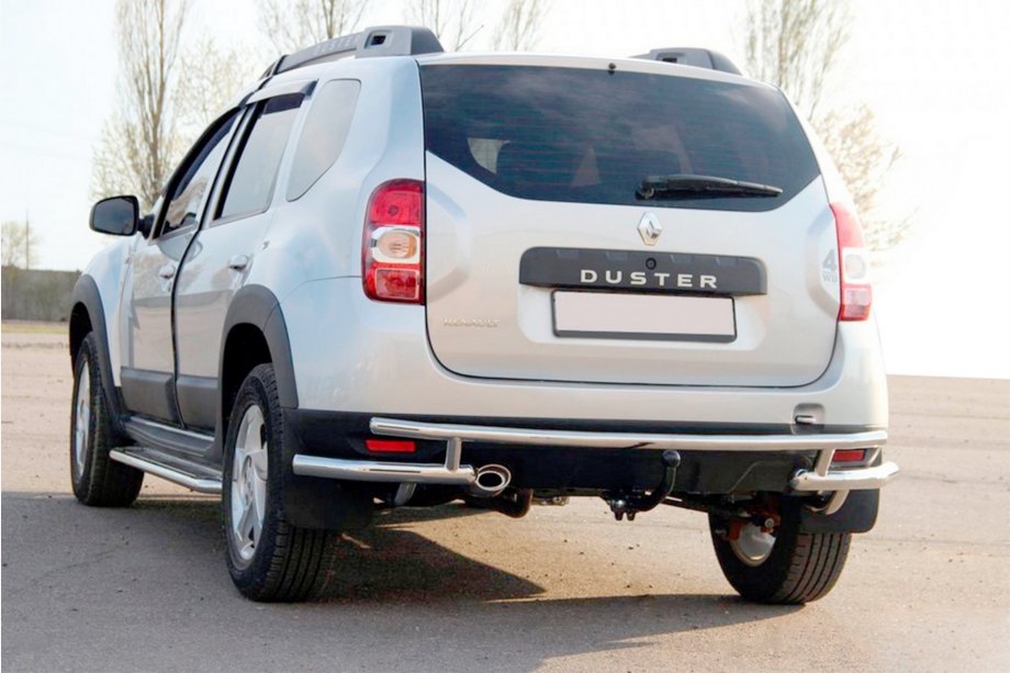 Renault Duster 2008–2017 Aizmugurējais aizsargstienis AK005-Special (nerūsējošais tērauds) Image
