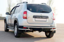 Dacia Duster 2008–2018 Aizmugurējais aizsargstienis AK005-Special (nerūsējošais tērauds) foto 2