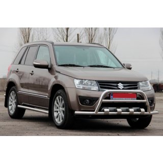 Priekšējais aizsargstienis ST-WT-15 (nerūsējošais tērauds) Suzuki Grand Vitara 2005–2017 foto 3