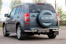 Suzuki Grand Vitara 2005–2017 Aizmugurējais aizsargstienis AK005-3 (nerūsējošais tērauds) foto 1