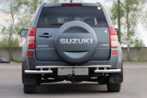 Suzuki Grand Vitara 2005–2017 Aizmugurējais aizsargstienis AK005-3 (nerūsējošais tērauds) foto 2