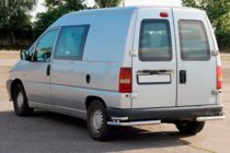 Citroen Jumpy 1996–2007 Aizmugurējie dubultie stūru aizsargi AK003-подвійний (nerūsējošais tērauds) foto 4