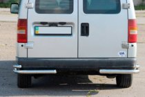 Citroen Jumpy 1996–2007 Aizmugurējie dubultie stūru aizsargi AK003-подвійний (nerūsējošais tērauds) foto 1