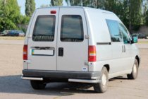 Citroen Jumpy 1996–2007 Aizmugurējie dubultie stūru aizsargi AK003-подвійний (nerūsējošais tērauds) foto 2