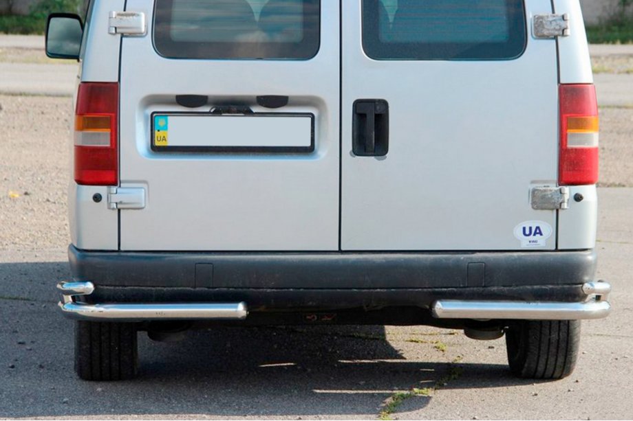 Citroen Jumpy 1996–2007 Aizmugurējie dubultie stūru aizsargi AK003-подвійний (nerūsējošais tērauds) Image