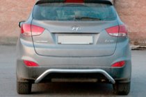Hyundai IX-35 2010–2015 Aizmugures aizsargstienis AK007 (nerūsējošais tērauds) foto 1