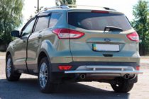 Ford Kuga/Escape 2013–2019 Aizmugures aizsargloks AK002-2 (nerūsējošais tērauds) foto 3