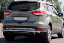 Ford Kuga/Escape 2013–2019 Aizmugures aizsargloks AK002-2 (nerūsējošais tērauds) foto 1