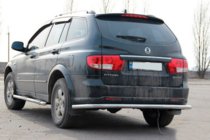 SsangYong Kyron 2005–2014 Aizmugurējā aizsargloka AK005 (nerūsējošais tērauds) foto 3