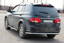 SsangYong Kyron 2005–2014 Aizmugurējā aizsargloka AK005 (nerūsējošais tērauds) foto 1