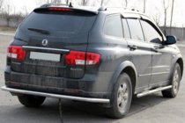 SsangYong Kyron 2005–2014 Aizmugurējā aizsargloka AK005 (nerūsējošais tērauds) foto 2