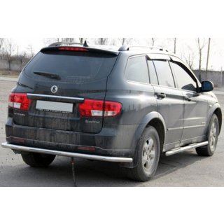 Aizmugurējā aizsargloka AK005 (nerūsējošais tērauds) SsangYong Kyron 2005–2014 foto 2