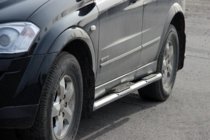 SsangYong Kyron 2005–2014 Sānu sliekšņu caurules BB002 (2 gab., nerūsējošais tērauds) foto 1