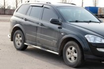 SsangYong Kyron 2005–2014 Sānu sliekšņu caurules BB002 (2 gab., nerūsējošais tērauds) foto 3