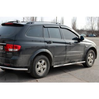 Sānu sliekšņu caurules BB002 (2 gab., nerūsējošais tērauds) SsangYong Kyron 2005–2014 foto 2