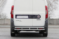 Opel Combo 2012–2018 Aizmugurējā aizsargloka AK002/1 – dubultā (nerūsējošais tērauds) foto 2