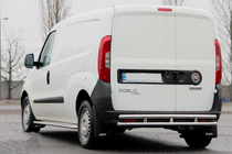 Opel Combo 2012–2018 Aizmugurējā aizsargloka AK002/1 – dubultā (nerūsējošais tērauds) foto 1
