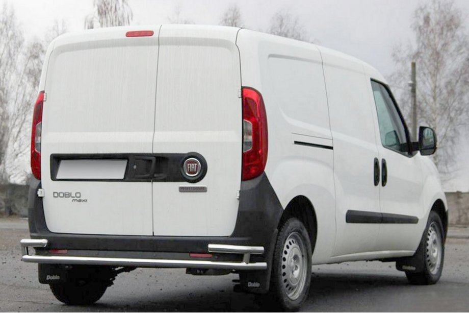 Opel Combo 2012–2018 Aizmugures aizsargloks AK005/2 – dubultais (nerūsējošais tērauds) Image
