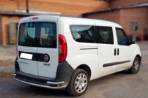 Fiat Doblo II 2010–2022 Aizmugures aizsargloks AK005/2 – dubultais (nerūsējošais tērauds) foto 1