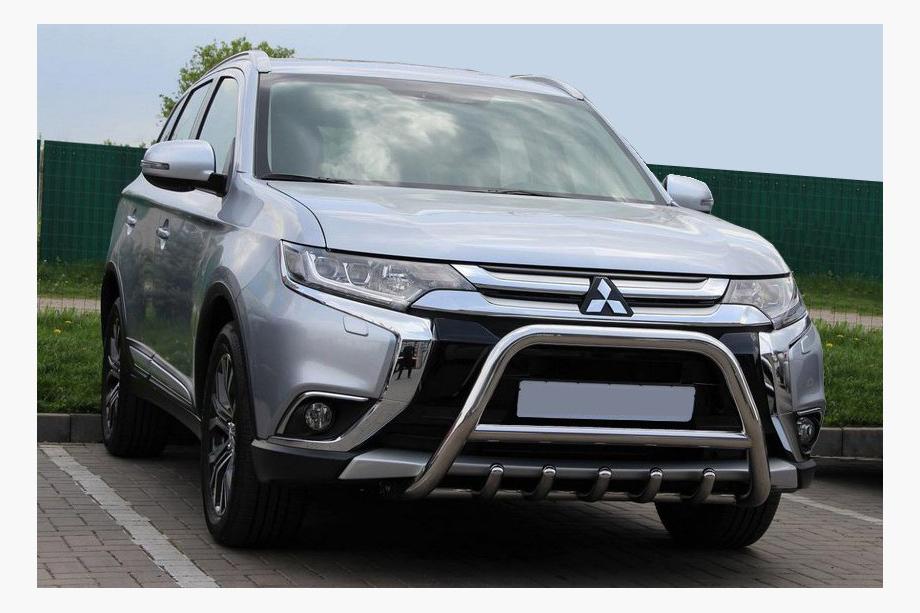 Mitsubishi Outlander 2012–2021 Bullbar WT003 (nerūsējošais tērauds) Image
