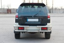 Mitsubishi Pajero Sport 1996–2007 Aizmugurējais aizsargstienis AK-Special (nerūsējošais tērauds) foto 2