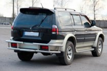 Mitsubishi Pajero Sport 1996–2007 Aizmugurējais aizsargstienis AK-Special (nerūsējošais tērauds) foto 3