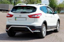 Nissan Qashqai 2014–2021 Aizmugurējā aizsargloka AK007-Plus (nerūsējošais tērauds) foto 4