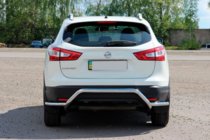 Nissan Qashqai 2014–2021 Aizmugurējā aizsargloka AK007-Plus (nerūsējošais tērauds) foto 3
