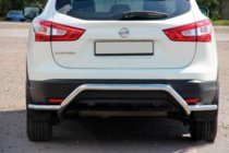 Nissan Qashqai 2014–2021 Aizmugurējā aizsargloka AK007-Plus (nerūsējošais tērauds) foto 2