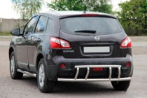 Nissan Qashqai 2007–2010 Aizmugurējais aizsargloks AK011 (nerūsējošais tērauds) foto 1