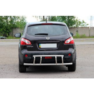 Aizmugurējais aizsargloks AK011 (nerūsējošais tērauds) Nissan Qashqai 2007–2010 foto 3