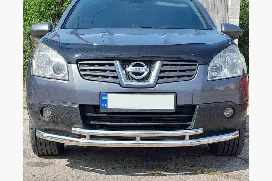 Nissan Qashqai 2007–2010 Priekšējais dubultais aizsargstienis ST014 (nerūsējošais tērauds) Image