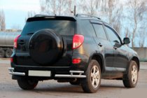 Toyota Rav 4 2006–2013 Aizmugurējie stūru elementi AK003-double (2 gab., nerūsējošais tērauds) foto 1