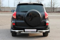 Toyota Rav 4 2006–2013 Aizmugurējais aizsargloks AK005-2 (2 gab., nerūsējošais tērauds) foto 2