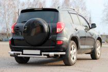 Toyota Rav 4 2006–2013 Aizmugurējais aizsargloks AK005-2 (2 gab., nerūsējošais tērauds) foto 3